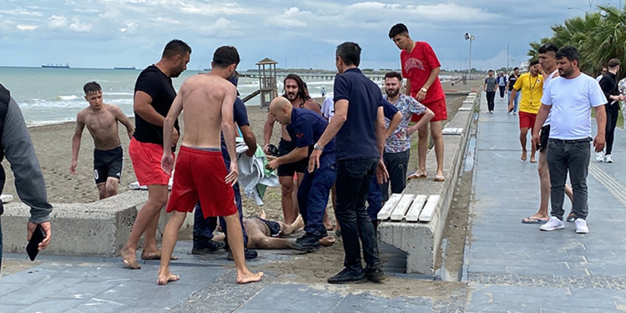 Akıntıya kapıldı; 1,5 saatte kurtarıldı