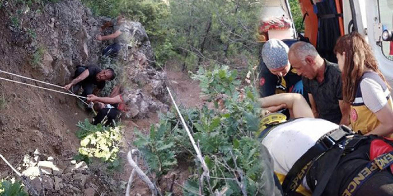 Dengesini kaybedip 120 metreden uçuruma yuvarlandı