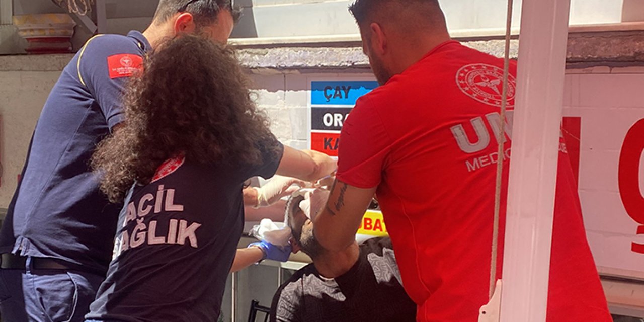 Aksaray'da bıçaklı kavga: 1 yaralı