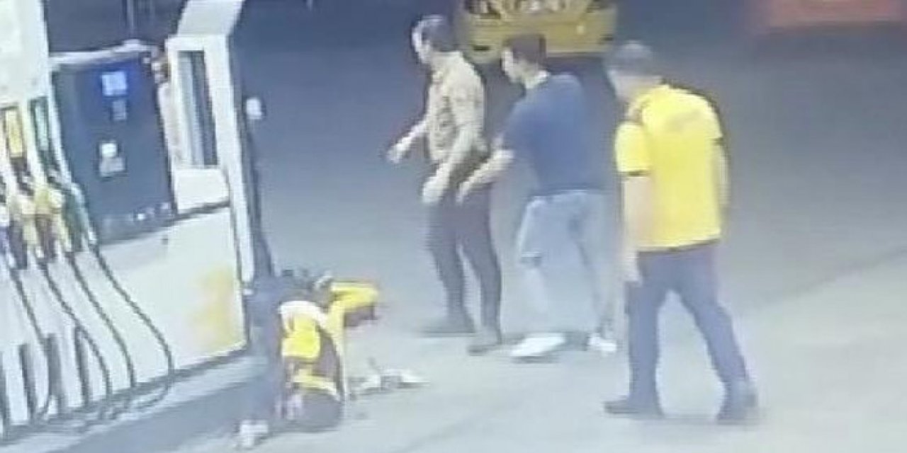 Akaryakıt istasyonu çalışanını öldüresiye dövdüler