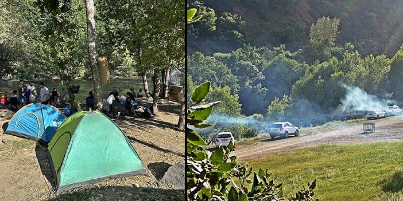 Munzur Vadisi'nde yasaklara rağmen mangal yakılıyor
