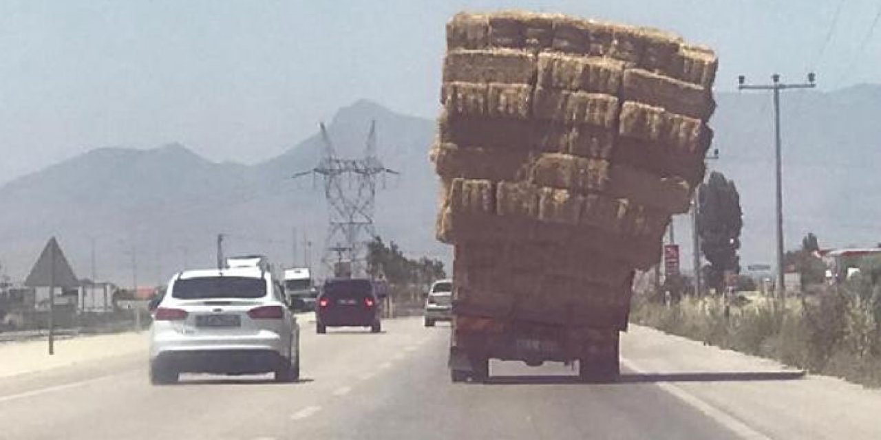 Saman taşıyan kamyonun tehlikeli yolculuğu
