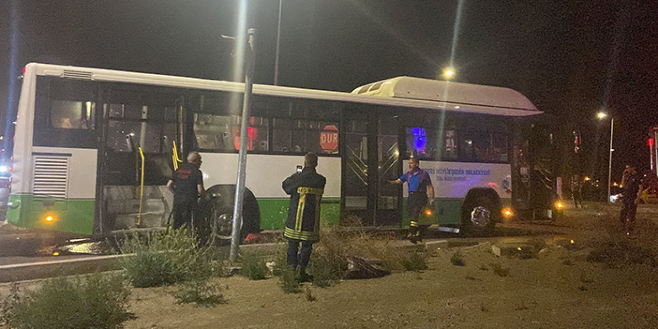 Kayseri'de ilginç olay: Halk otobüsünü kaçıran 15 yaşındaki çocuk kaza yaptı