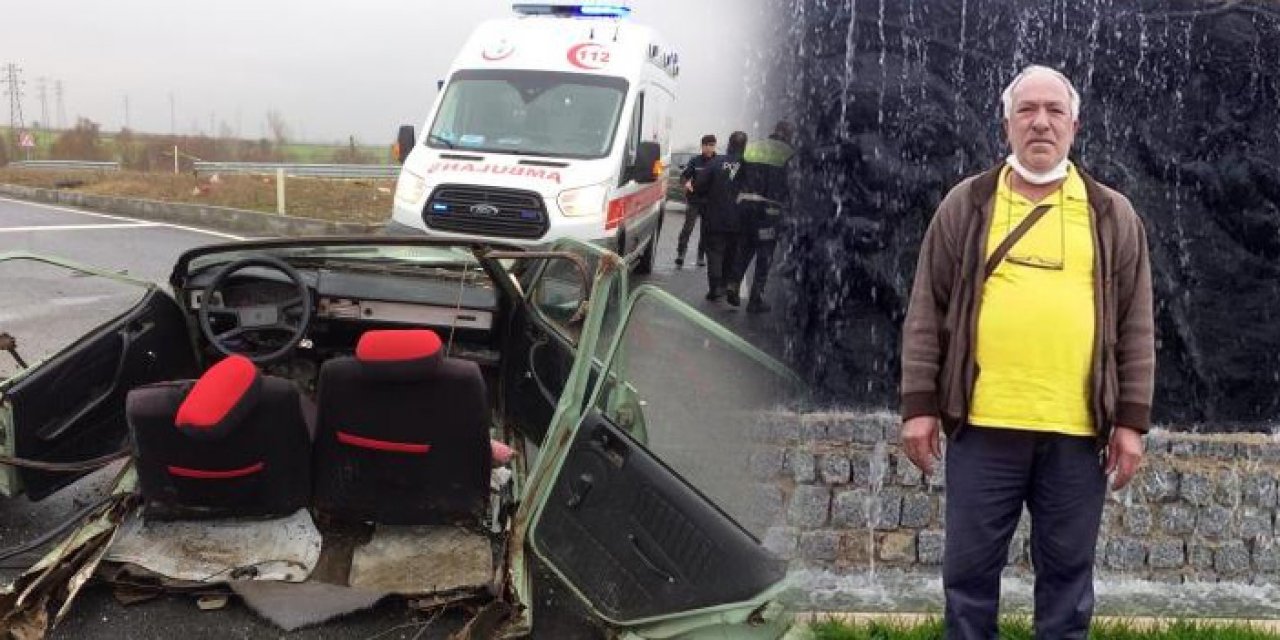 İkiye bölünen araçtan kurtuldu: Kazada öldü