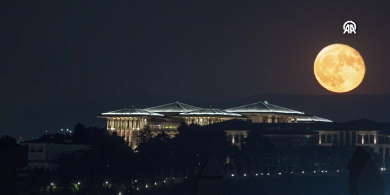 Ankara'da dolunay - Cumhurbaşkanlığı Külliyesi