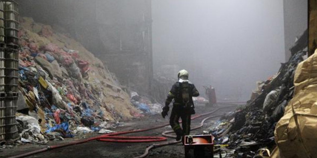 Yakıt hazırlama tesisinde korkutan yangın