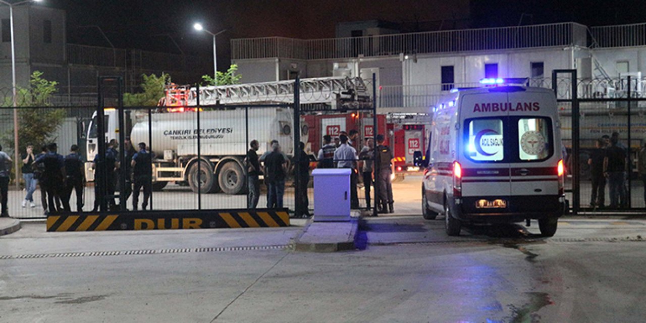 Geri Gönderme Merkezi'nde yangın paniği