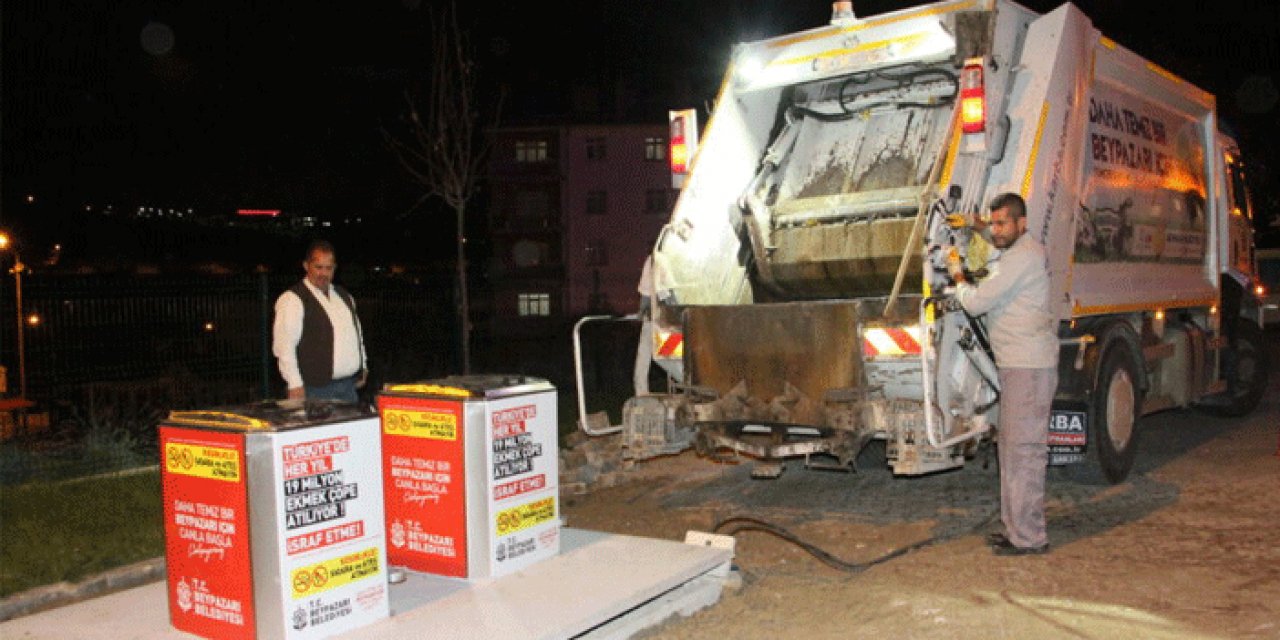 Beypazarı'nda çöp konteynerleri değişiyor