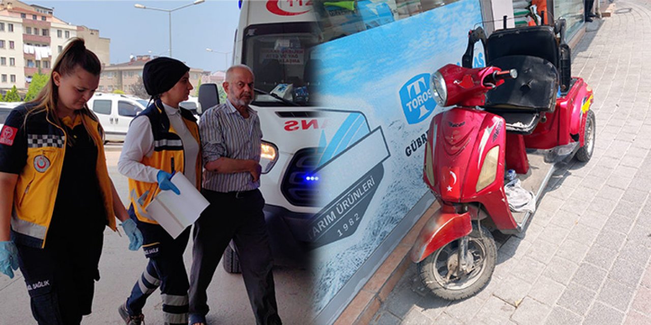 Elektrikli bisiklet kamyonete çarptı: 1’i bebek 3 yaralı