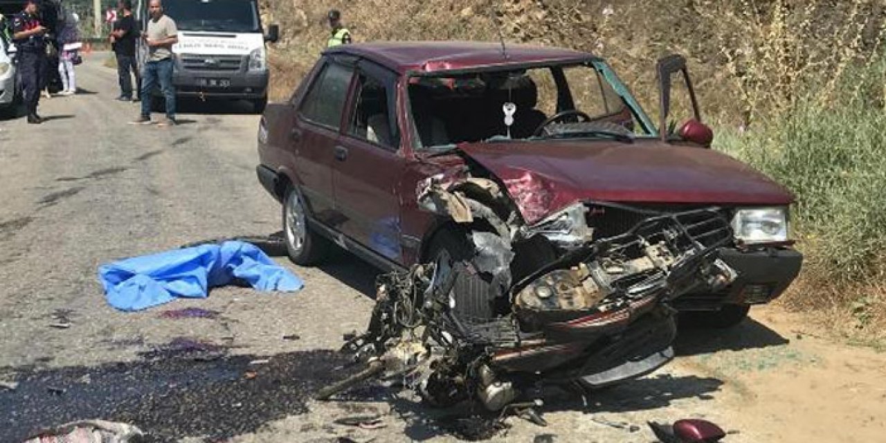 İzmir'de feci kaza: Motosikletli öldü