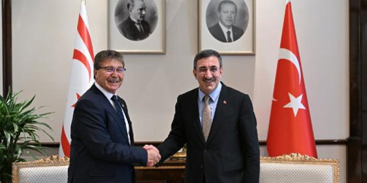 Cumhurbaşkanı Yardımcısı  KKTC Başbakanı ile görüştü