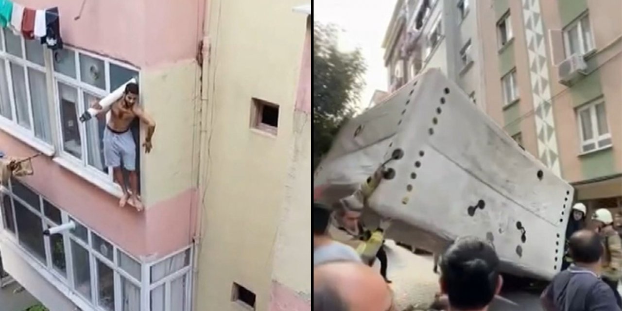 İntihardan vazgeçen yabancı uyrukluyu itfaiye kurtardı