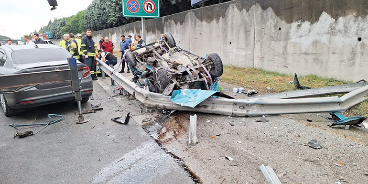 Önce çarptı sonra takla attı: 1 ölü 1 yaralı