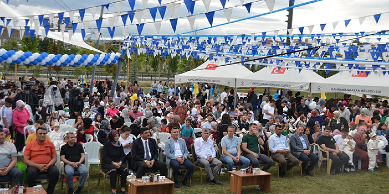 Kahramankazan'da sünnet eğlencesi: Çocuklara bisiklet hediyesi!