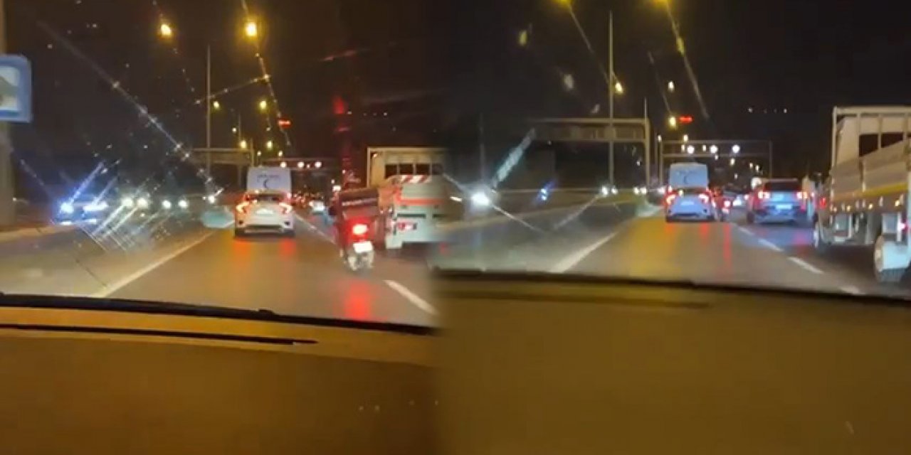 Otoyolda makasa 5 bin 887 lira ceza