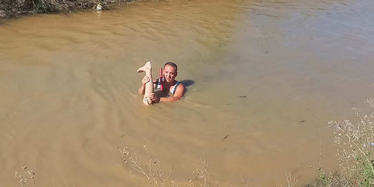 Boğulma ihbarından vitrin mankeni çıktı