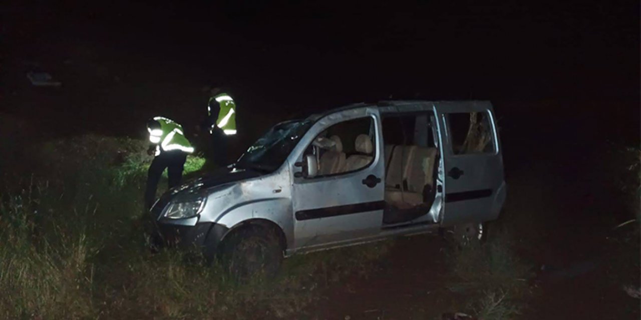Kontrolden çıkan araç devrildi: 1 ölü 5 yaralı