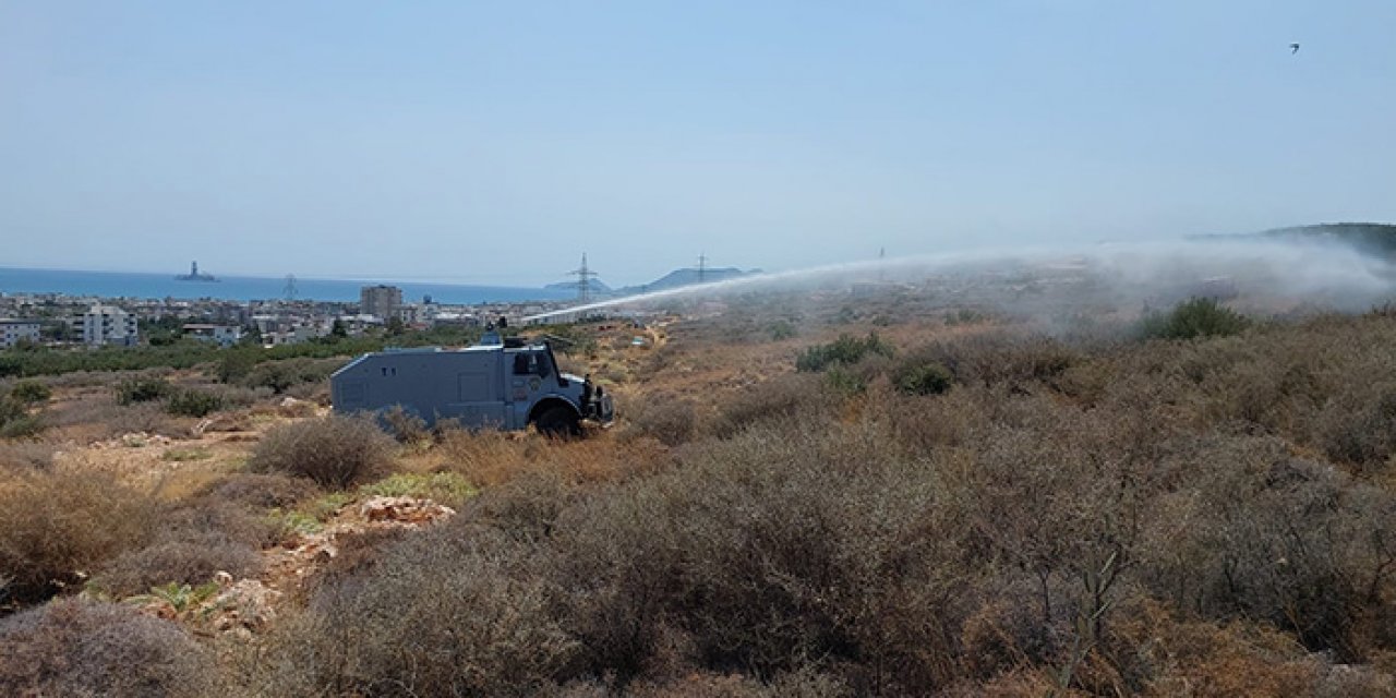 Yangına TOMA ile müdahale