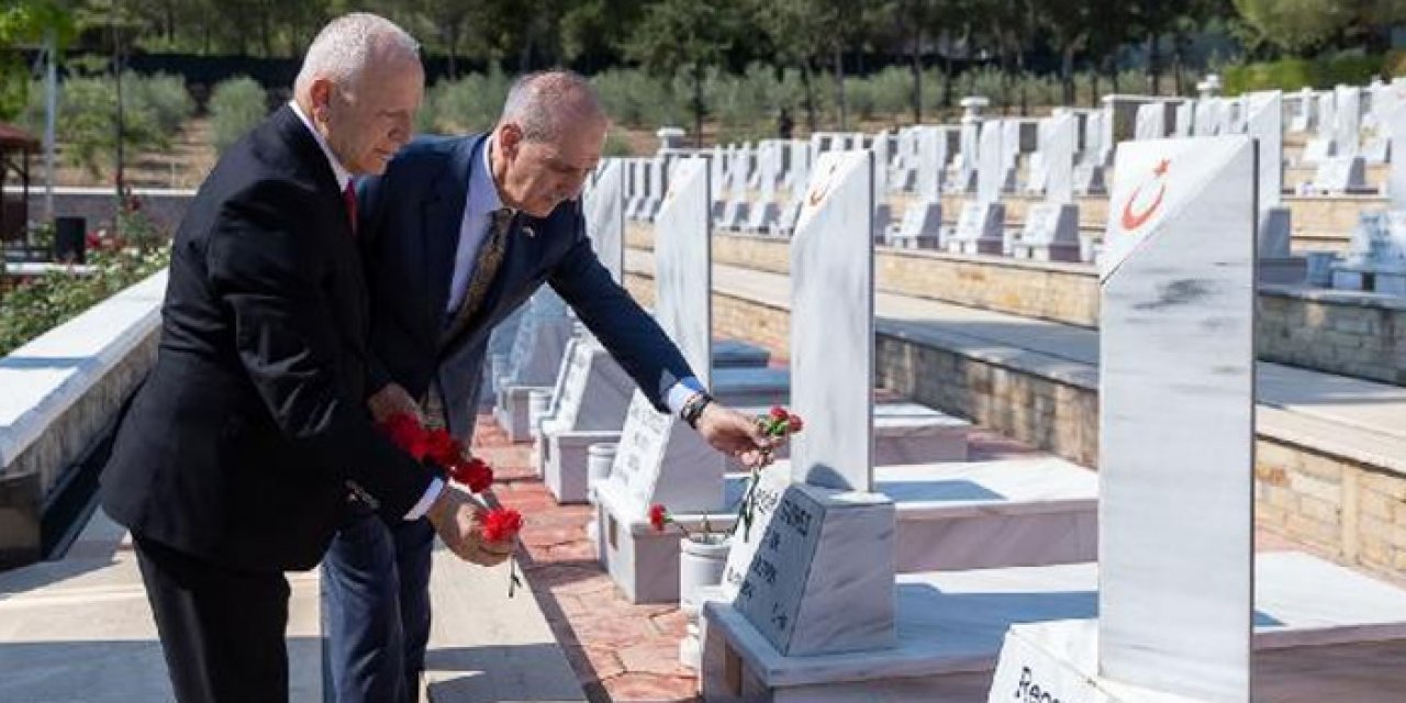 TBMM Başkanı Kurtulmuş'tan şehitlik ziyareti