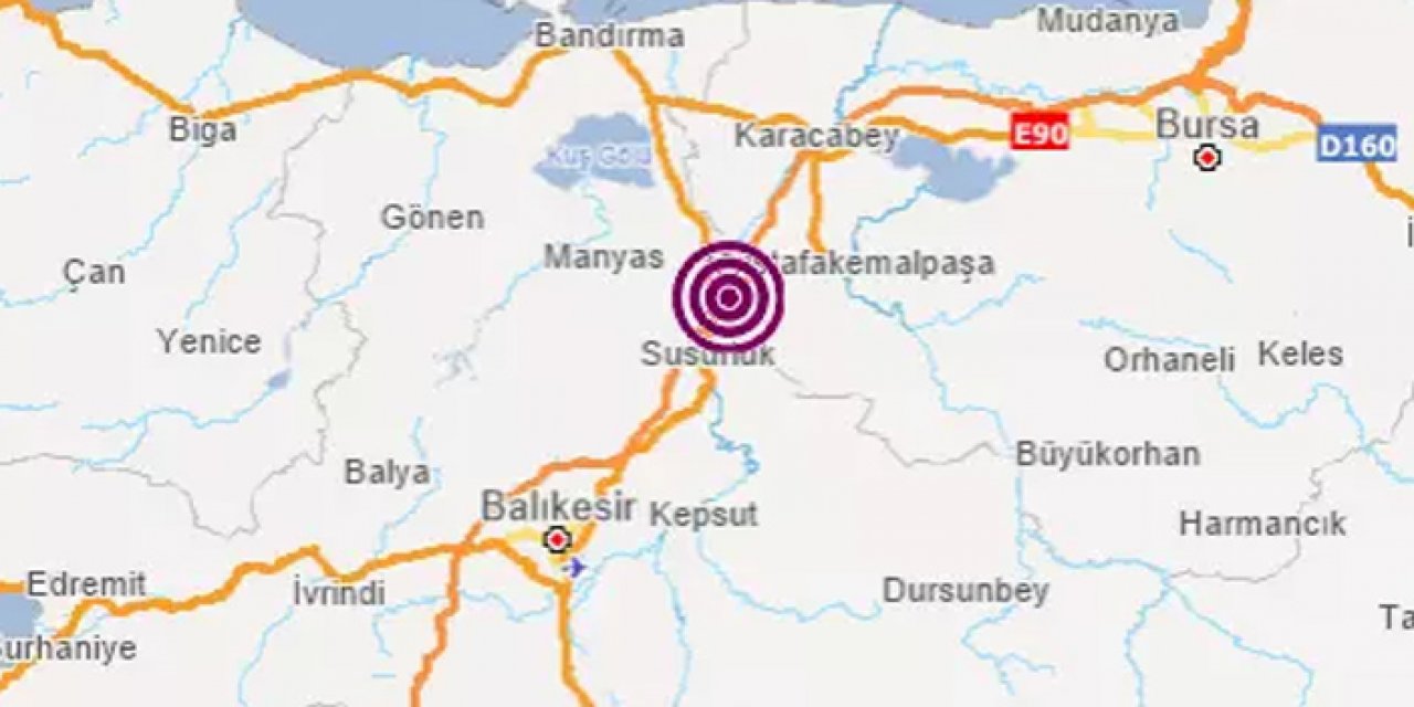 Balıkesir'de 4.1 büyüklüğünde deprem