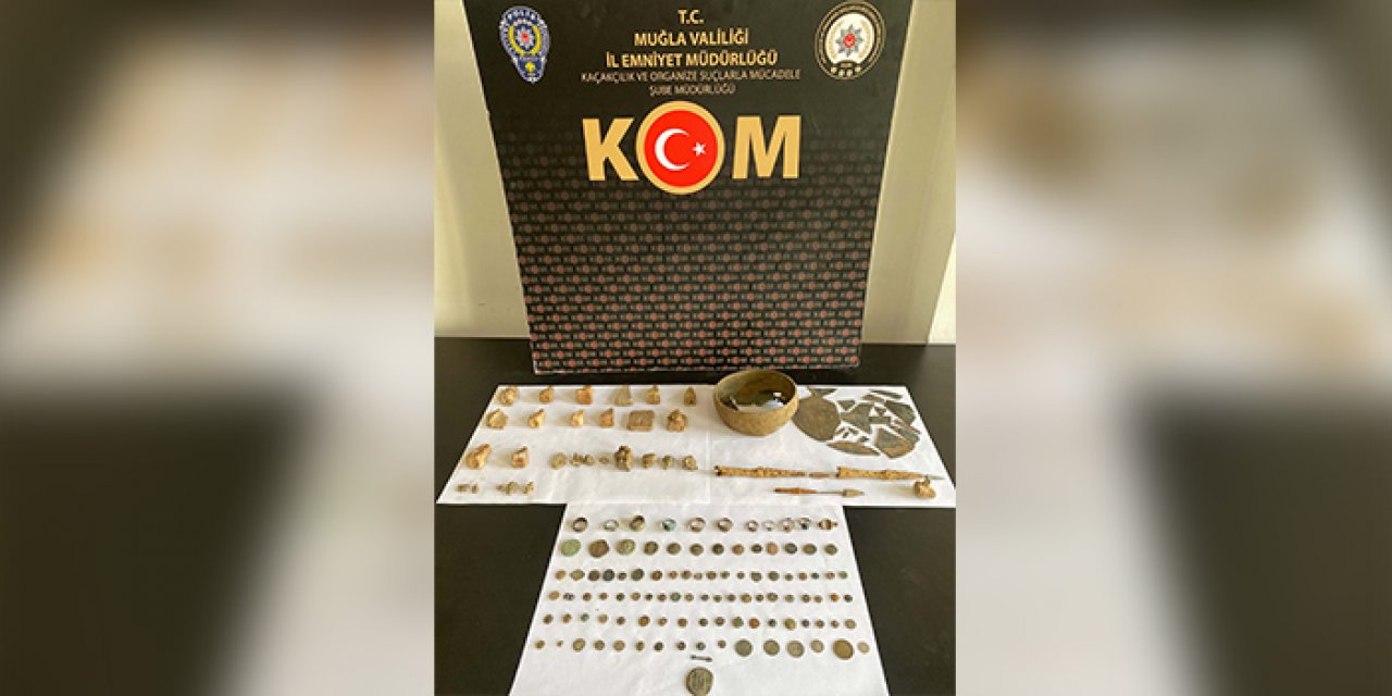 Tarihi eser kaçaklığına geçit yok: 132 parça ele geçirildi