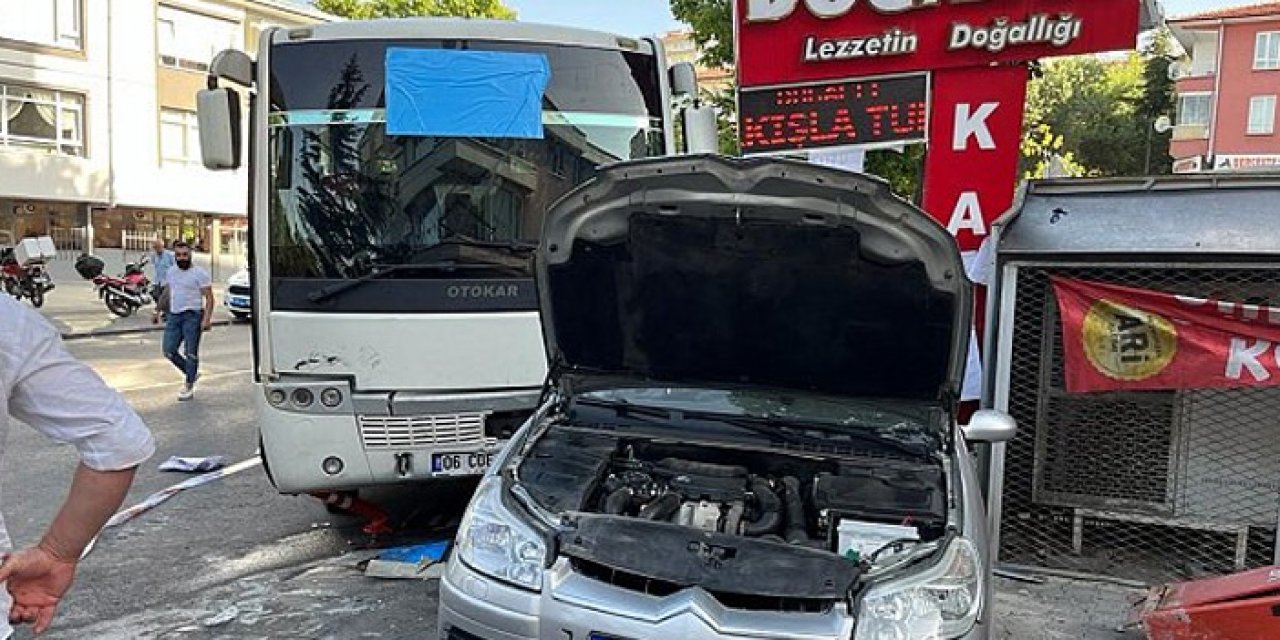 Çankaya'da feci kaza: 2 yaralı