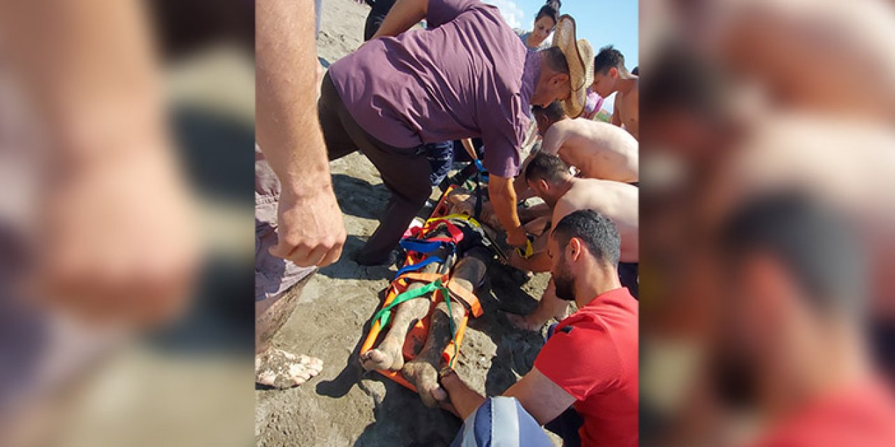 Boğulma tehlikesi atlatan genç tedavi altına alındı