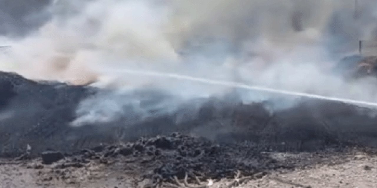 Ankara Gölbaşı'nda yatak fabrikasında yangın