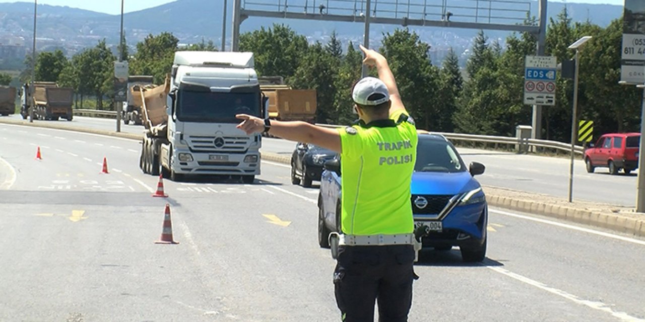 Hafriyat kamyonlarına yönelik denetimde ceza yağdı