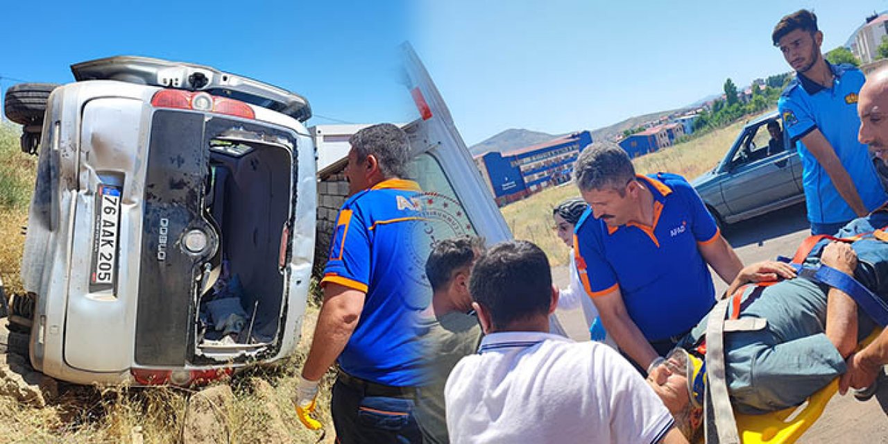 TIR ile hafif ticari araç çarpıştı: 3 yaralı