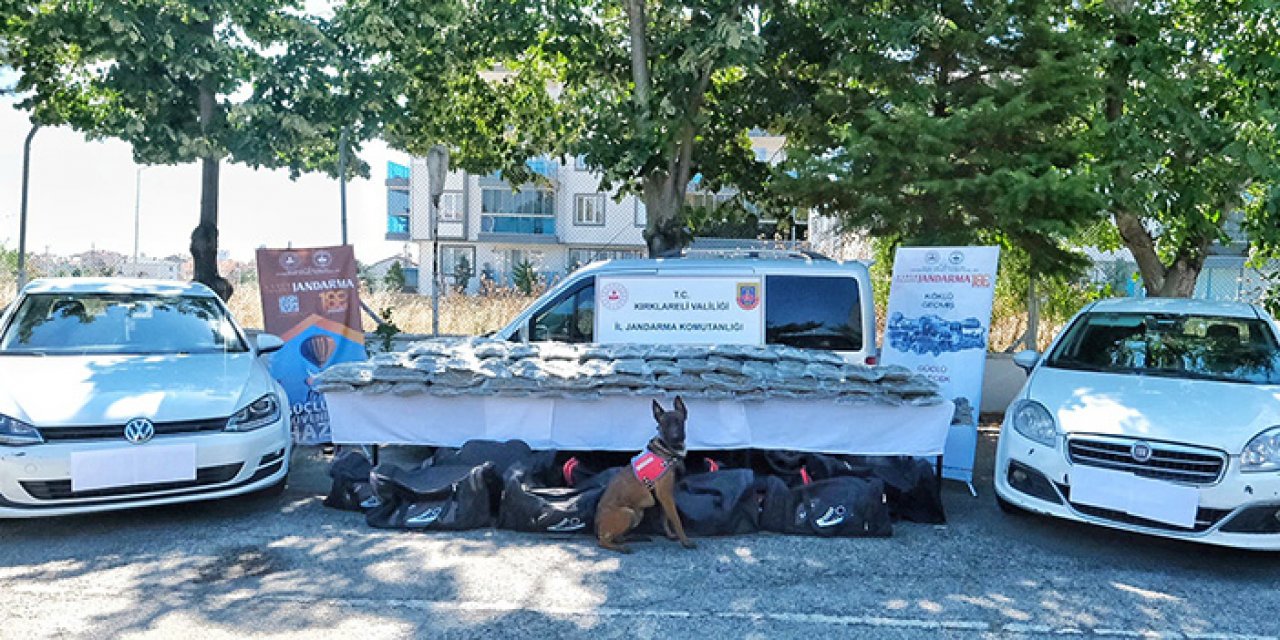 Hava sahasını ihlal eden helikopterden 101 kilo uyuşturucu atıldı