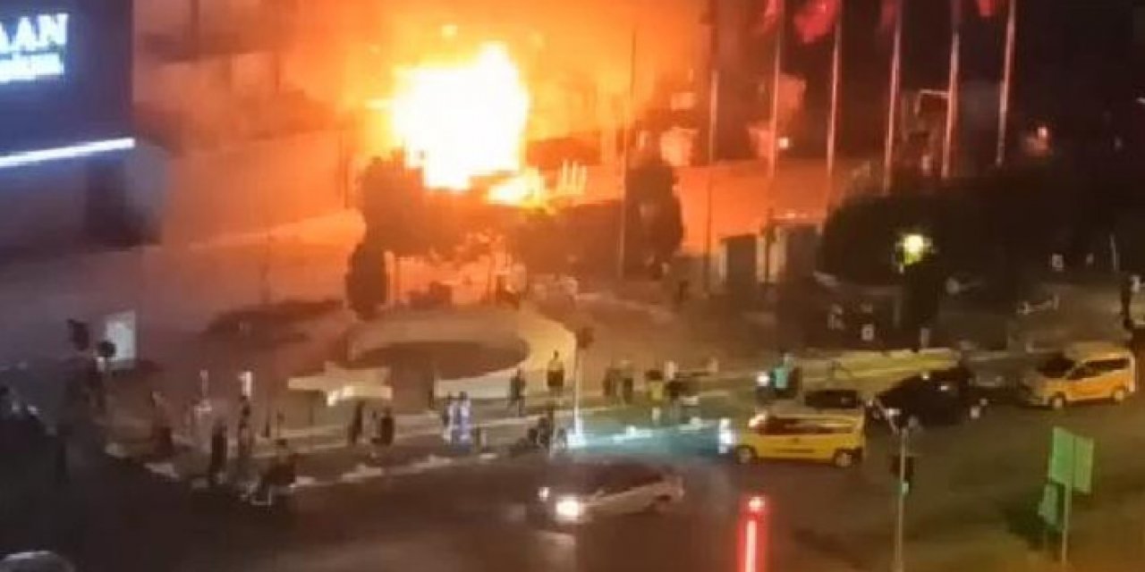 Palet imalathanesinde yangın çıktı