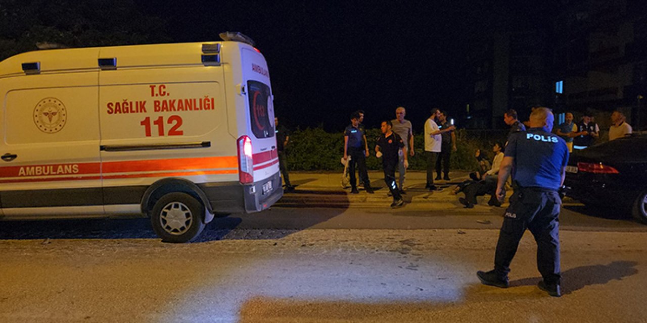 Dur ihtarına uymayıp polise çarptı: Yaya olarak kaçtı!