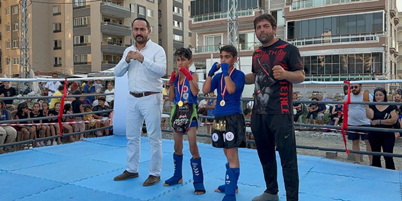 Depremzede çocuklar madalya için yarıştı