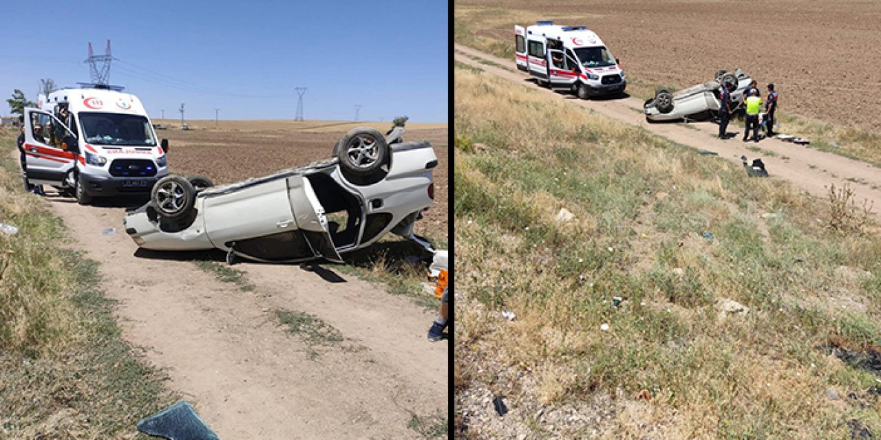 Otomobil şarampole yuvarlandı: 4 yaralı