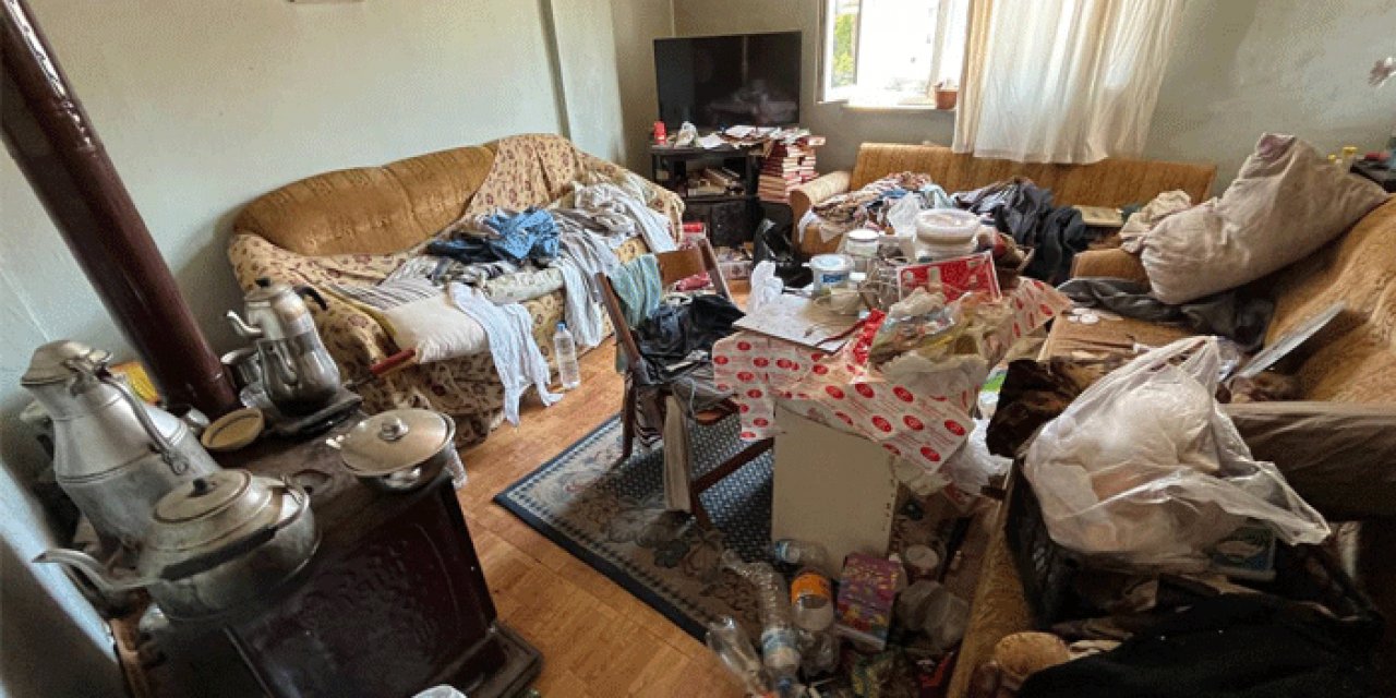 3 katlı binadan çıkan çöpler şaşkınlık yarattı