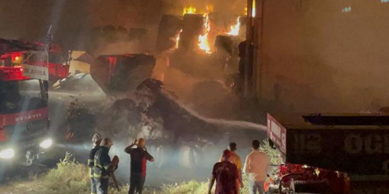 Tekstil fabrikasında korkutan yangın