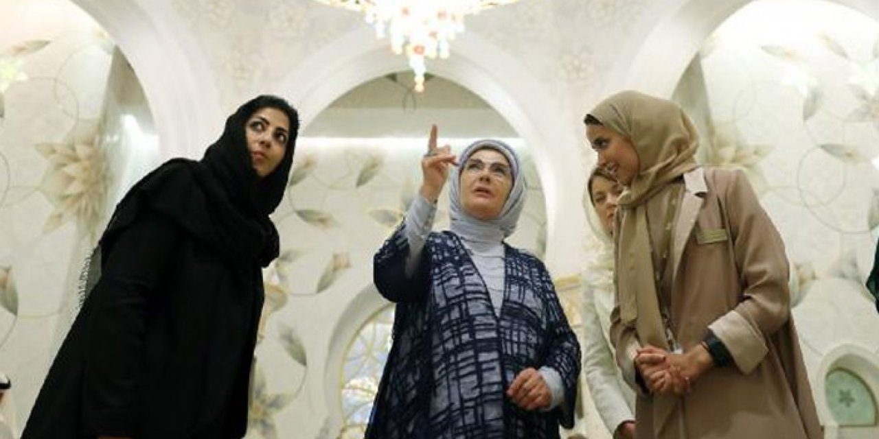 Emine Erdoğan'dan Şeyh Zayed Camisi ziyareti