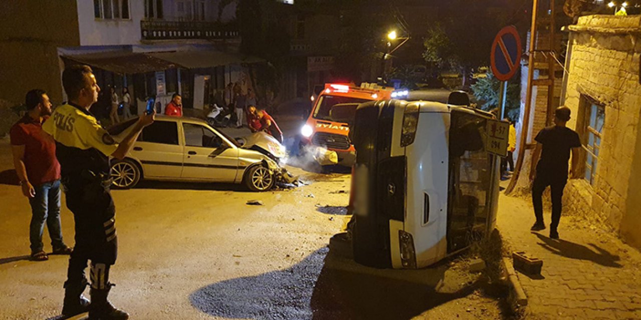 Kaza yaptılar olay yerinden kaçtılar