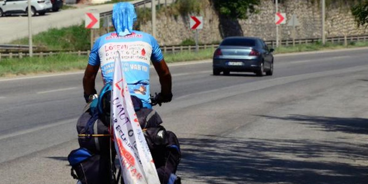 'Organ' ve 'kök hücre' bağışı farkındalığı için 'pedal' çeviriyor