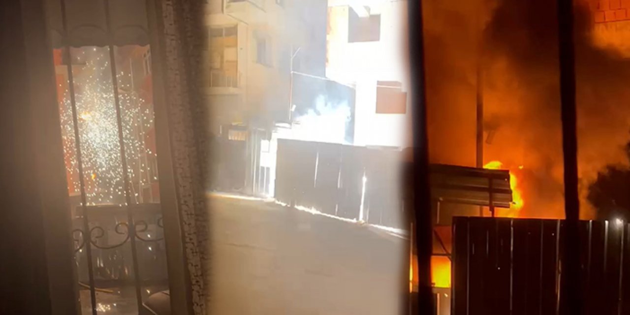 Elektrik kabloları dehşet saçtı: O anlar kamerada!