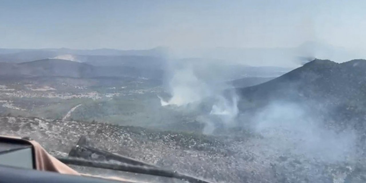 Komşuda orman yangınları sürüyor