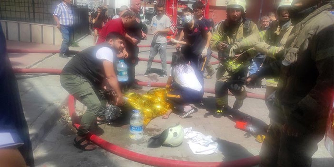 Buzdolabı yandı: 7 kişi yaralandı