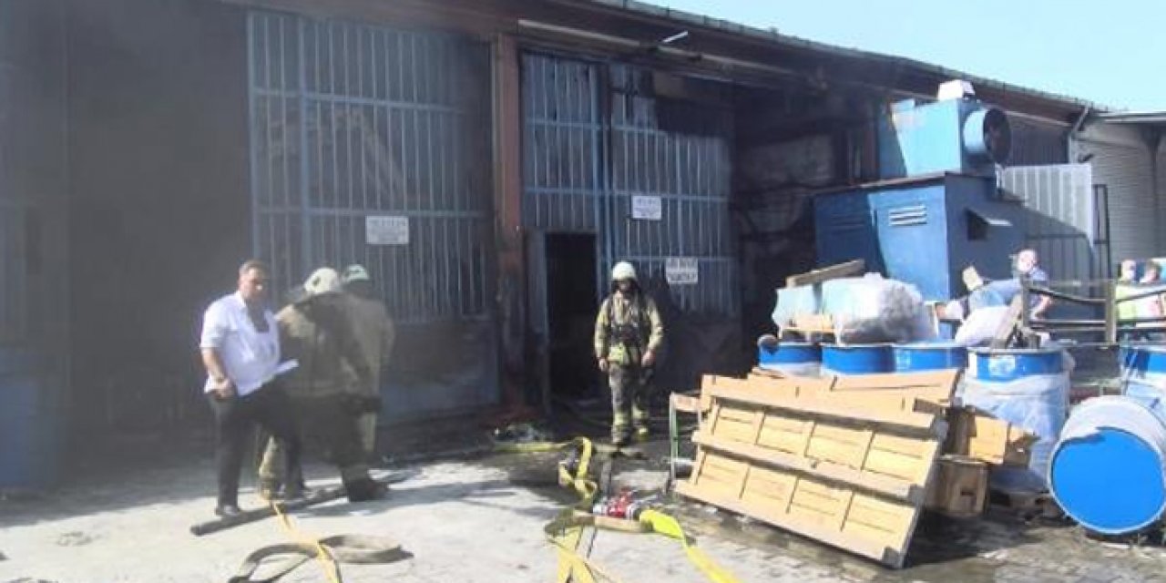 İstanbul'da sanayi sitesinde yangın çıktı