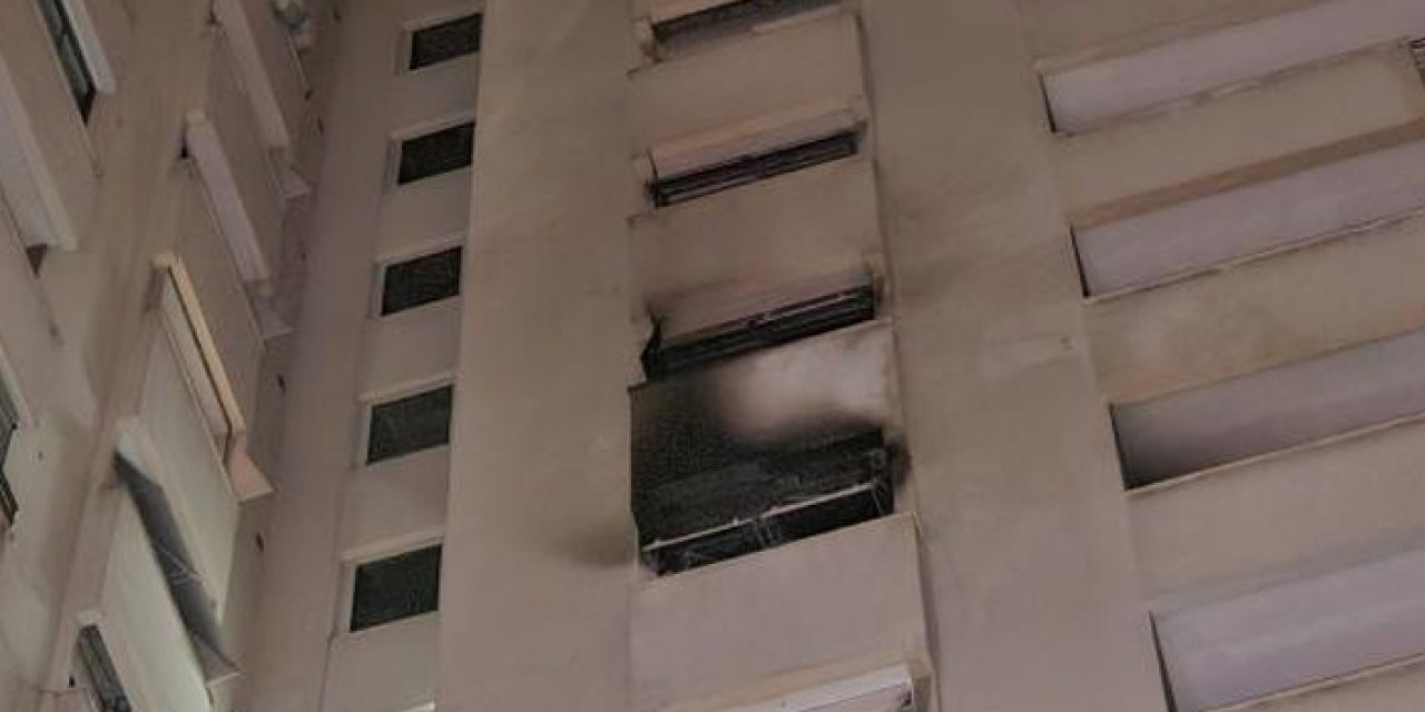 Adana'da 9'uncu katta yangın çıktı