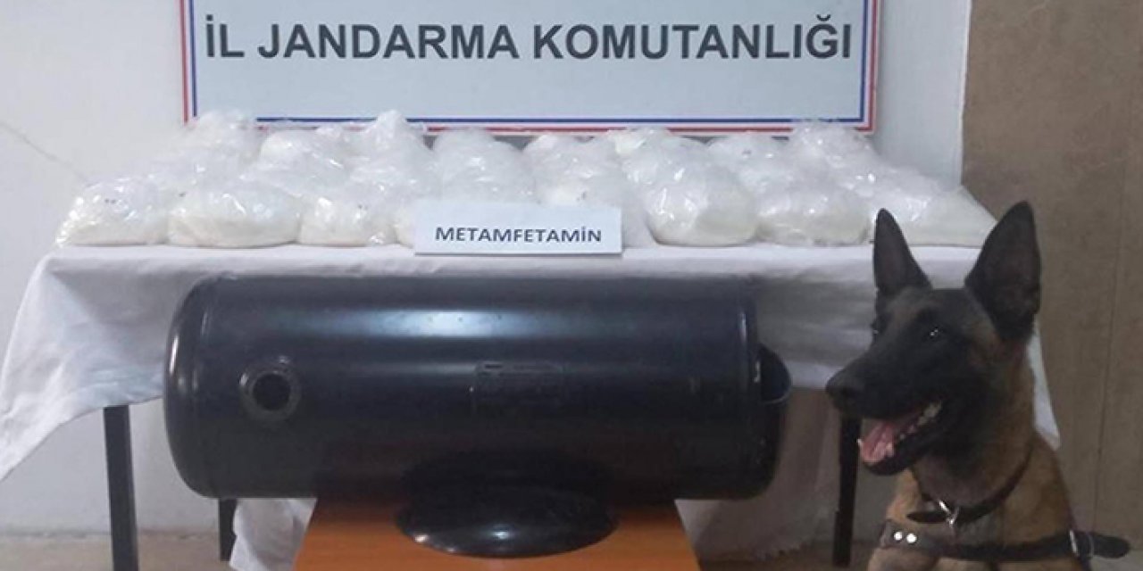 Tankının içinden kilolarca uyuşturucu çıktı