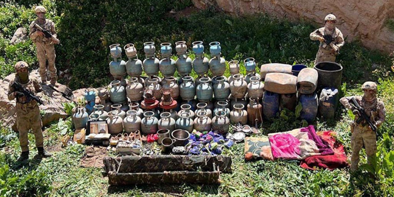 PKK malzemelerinin bulunduğu sığınak imha edildi