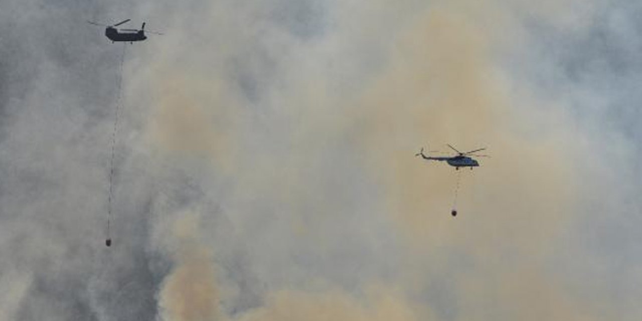 Kemer'de orman yangını: Havadan müdahale ediliyor