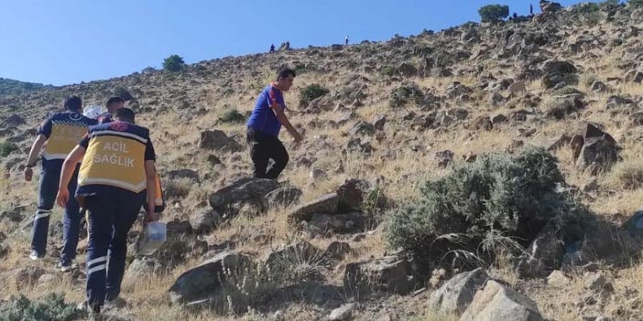 Yaralanan kişi askeri helikopterle kurtarıldı