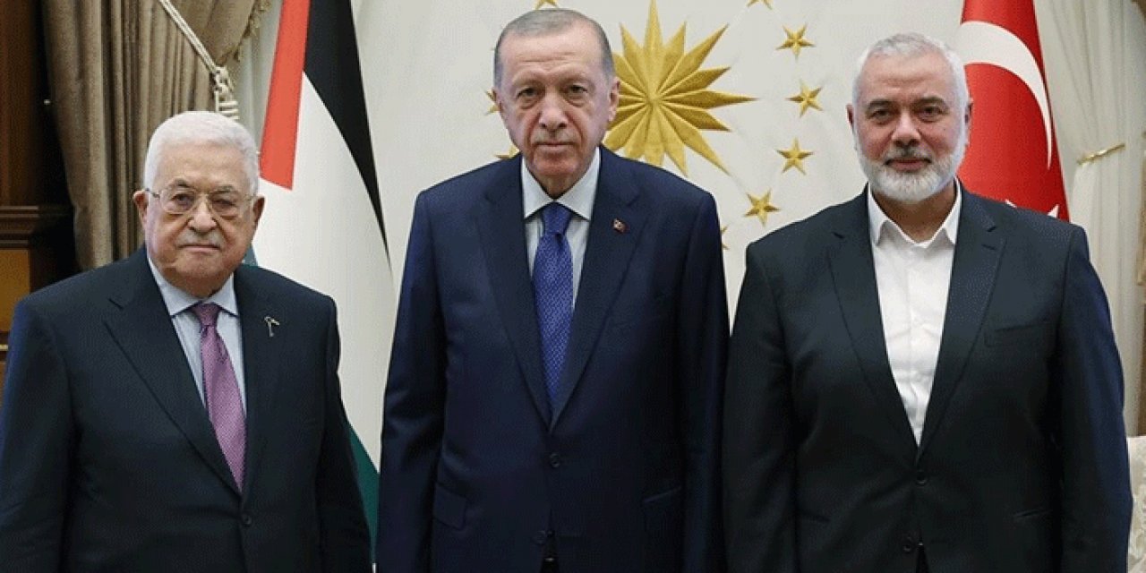 Cumhurbaşkanı Erdoğan Filistin ve Hamas liderleriyle görüştü